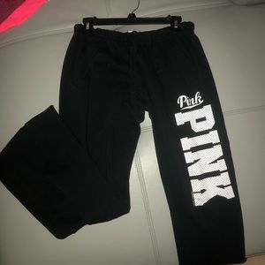 Vs PINK black boyfriend fit sweatpants